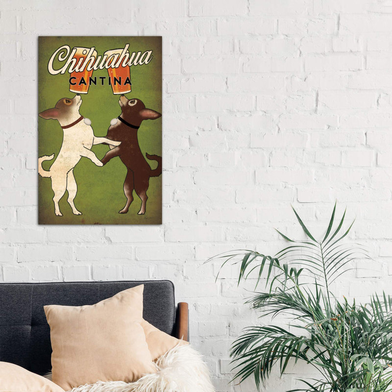 Chihuahua Cantina - Wrapped Canvas Print, 101.6 cm H x 66.04 cm W x 3.175 cm D