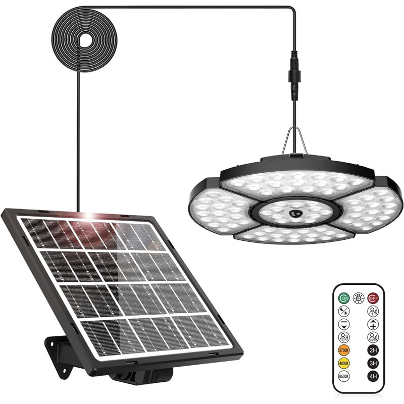 Solar Shed Light Indoor Outdoor with Motion Sensor and Remote Control