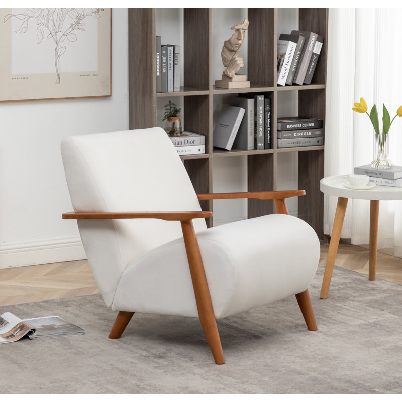 Ensemble de 2 fauteuils rembourrés Andablo, Lin beige