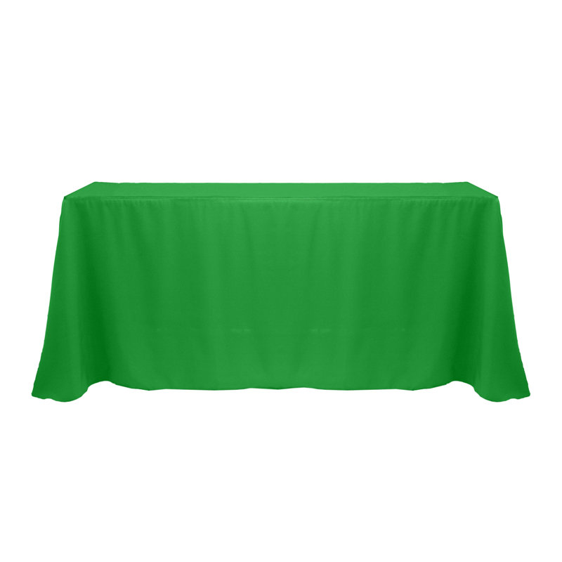Solee Solid Color Tablecloth, 108" x 132", Emerald, 3