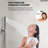 Ceiling Mount High-Pressure Rainfall Shower Faucet, Dual Showerheads System with Rough-in Valve, Handheld Shower-109360227
