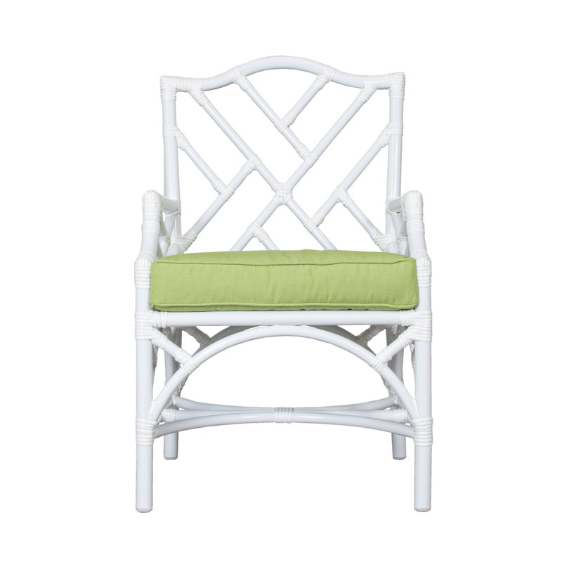 Chippendale Outdoor Dining Armchair, Canvas Macaw Sunbrella® Canvas