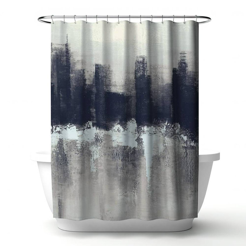 Shower Curtain CI329 – Polyester Shower Curtain, Dye Sublimation Print, 71" W × 74" L
