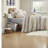 Premium 3-piece Bedding Set, Textured Stripe Design, Neutral Beige, Full/queen