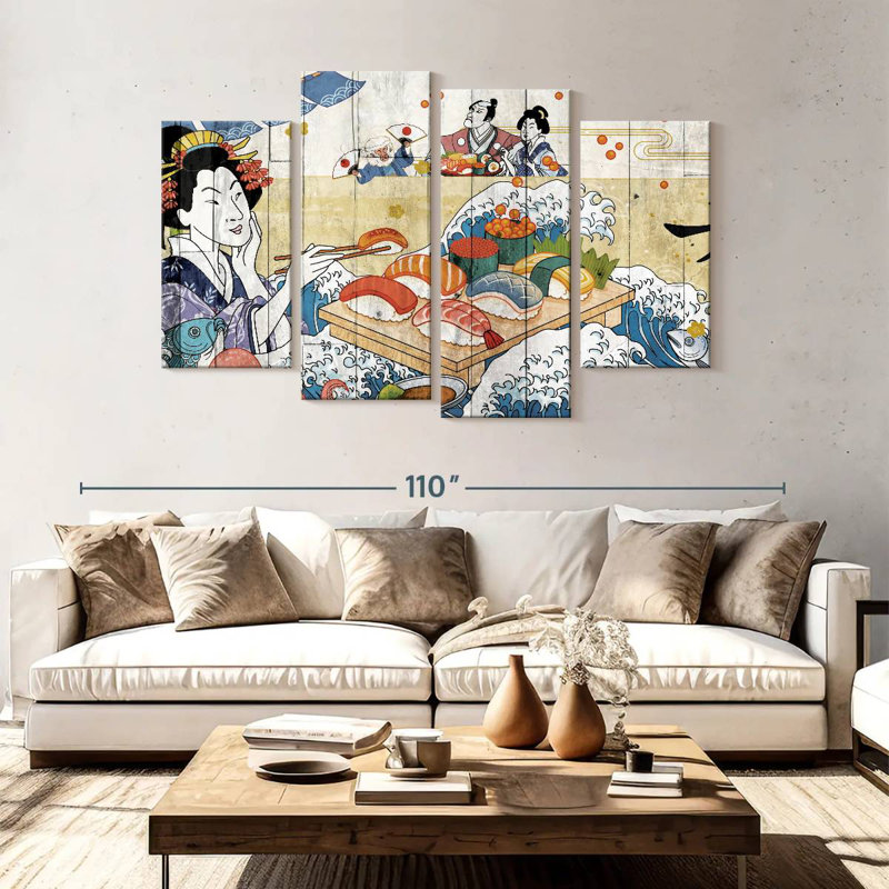 Yarlin japonais classique, H 54 po x l 84 po