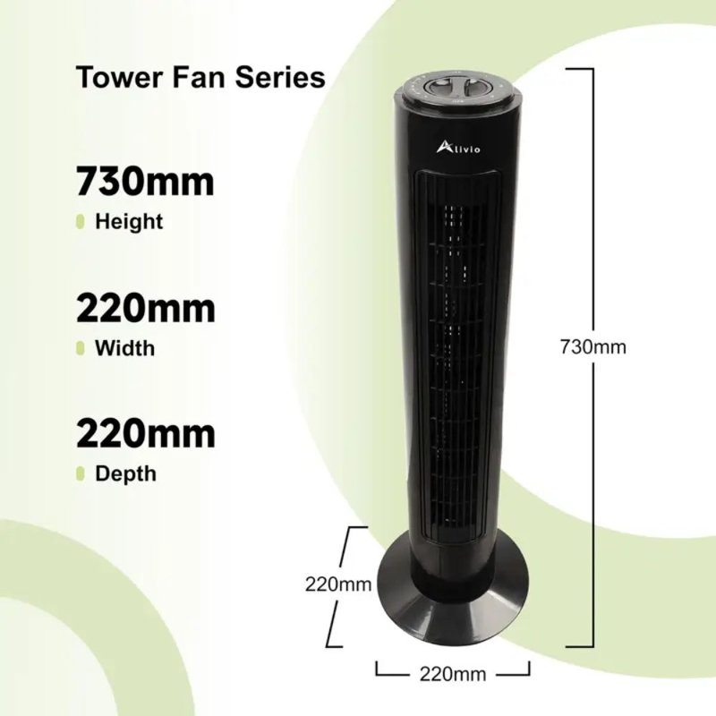 Metro Lane 73cm Oscillating Tower Fan Fan