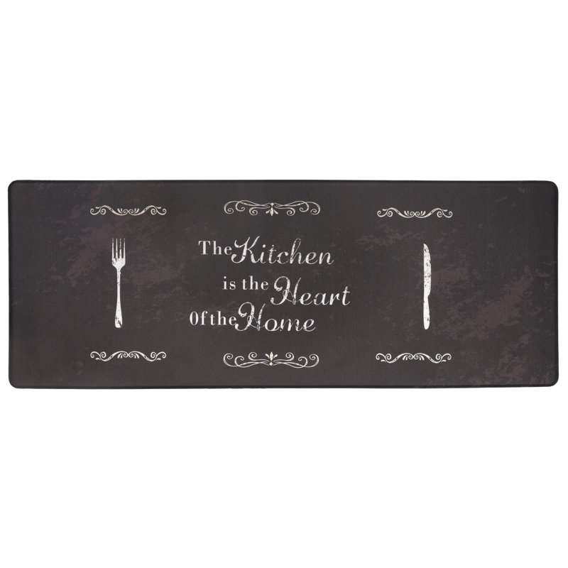 Airina Synthetic Water Resistant Anti-Fatigue Non-Skid Kitchen Mat, Rectangle 1'6" x 3'11"