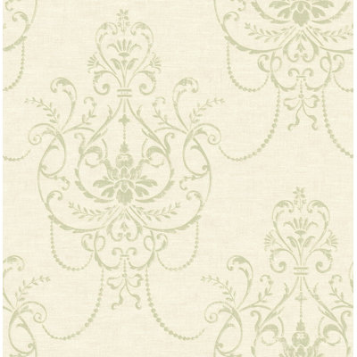 Papier peint lustre en lin gris et lavande Seabrook Designs