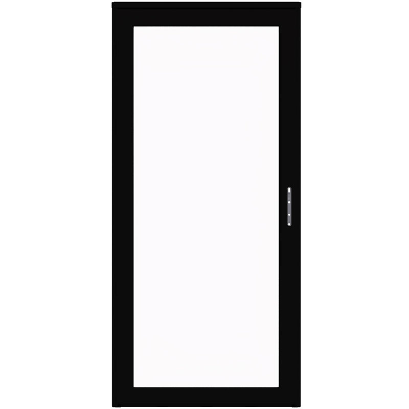Porte de tempête pleine verre interchangeable Platinum (poignée vendue séparément), H 81 po x l 36 po, Noir, noir, noir, noir