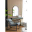 24 "x 36" miroir arqué noir avec cadre en métal pour la construction de vestibule de chambre à coucher de salon