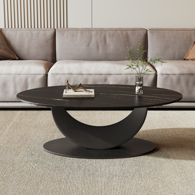 Table basse ovale moderne 40 po Grofu