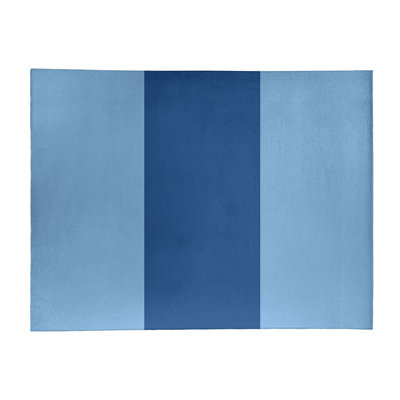 Tapis bleu poudre/bleu royal tissé à plat Kansas