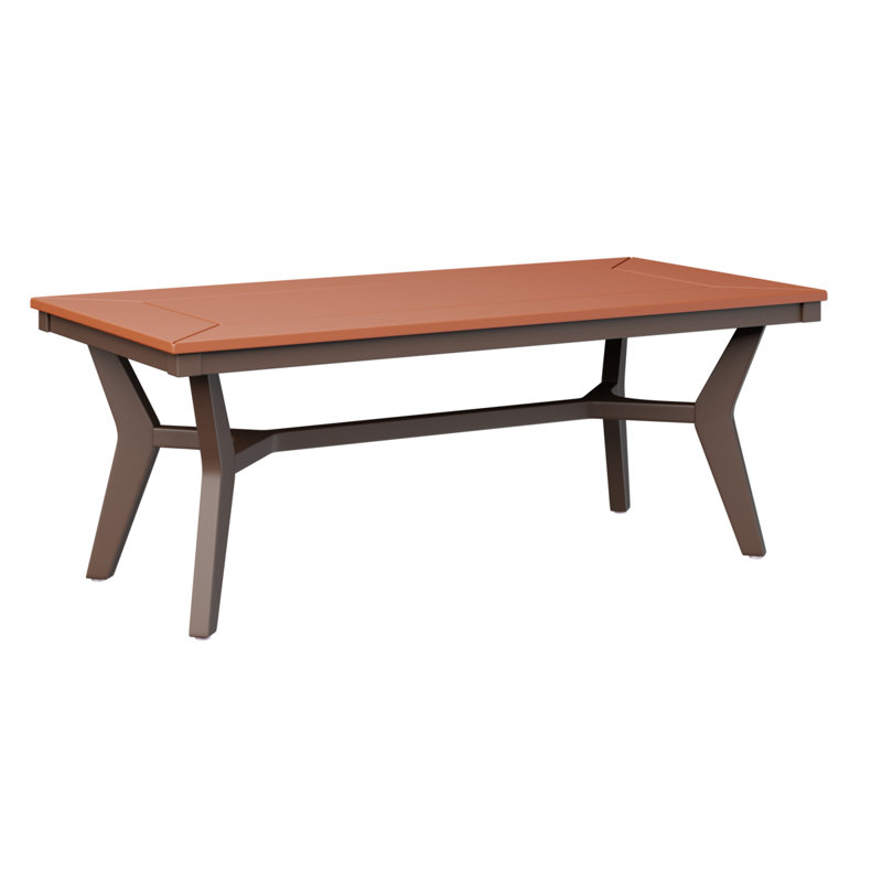 Table basse berlinoise Berlin, Chocolat / Brun, Orange mangue
