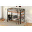 Lit mezzanine en métal avec bureau intégré-1232659065