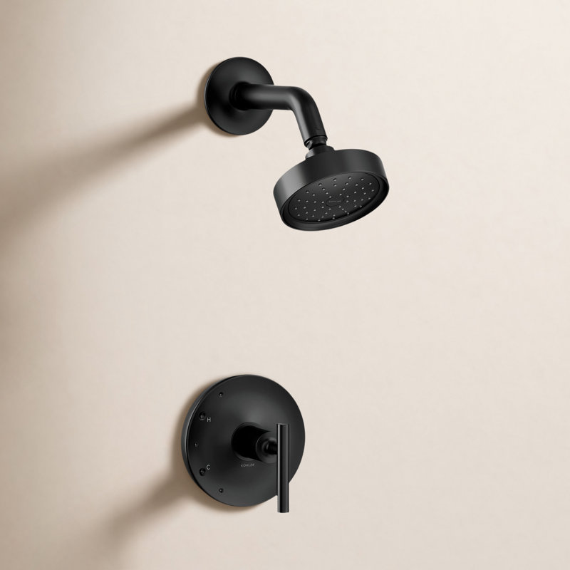 Purist Shower Trim, Lever Handle, Matte Black
