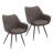 Faux Leather Upholstered Metal Side Chair-506964591
