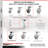 4-Piece Thermoplastic Caster Set