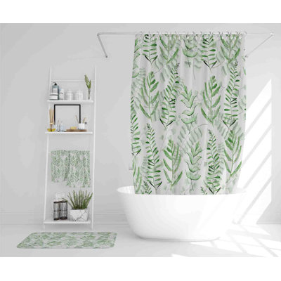 Nasirah Polyester Shower Curtain Set