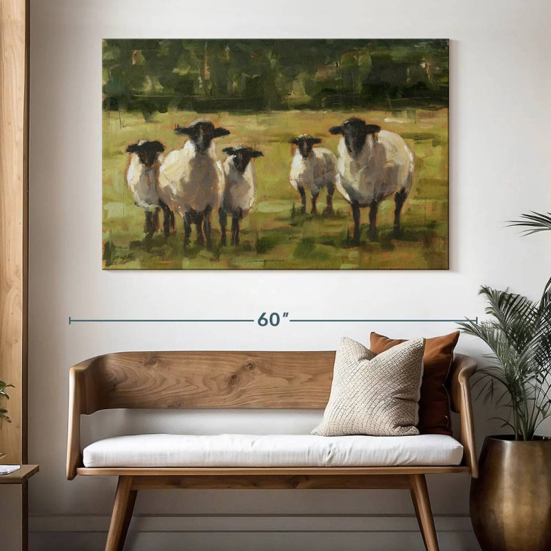 Famille de moutons Brampt I, H 34 po x l 51 po