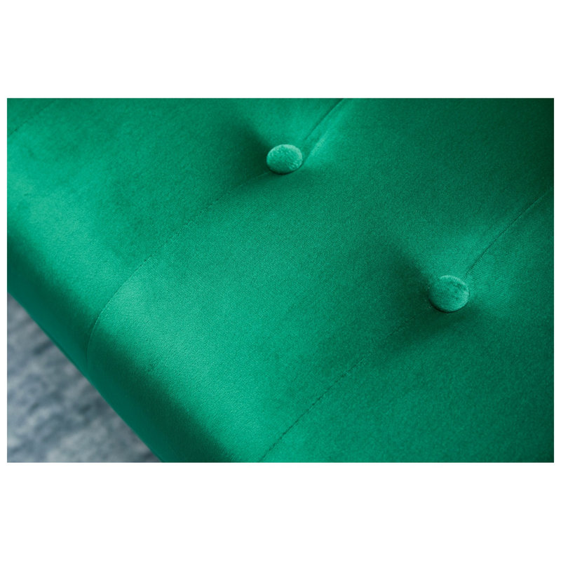 Canapé-lit convertible 3 places en velours l 75 po x P 32,3 po x H 28,7 po Milhouse Living, Green