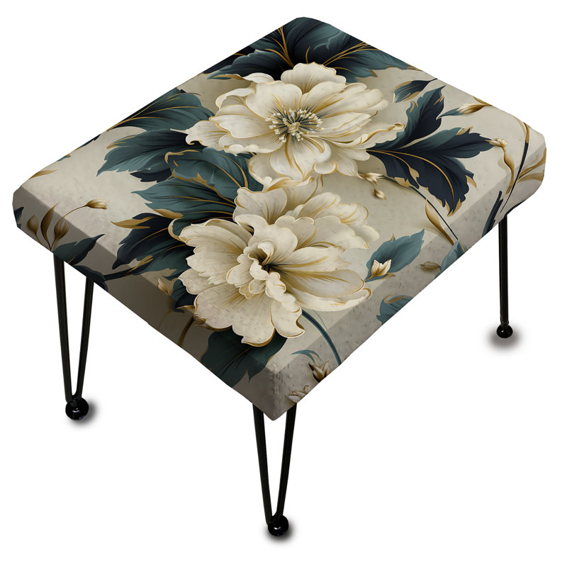Contemporary Motifs Victorian Pattern VI - Floral Rectangle Ottoman