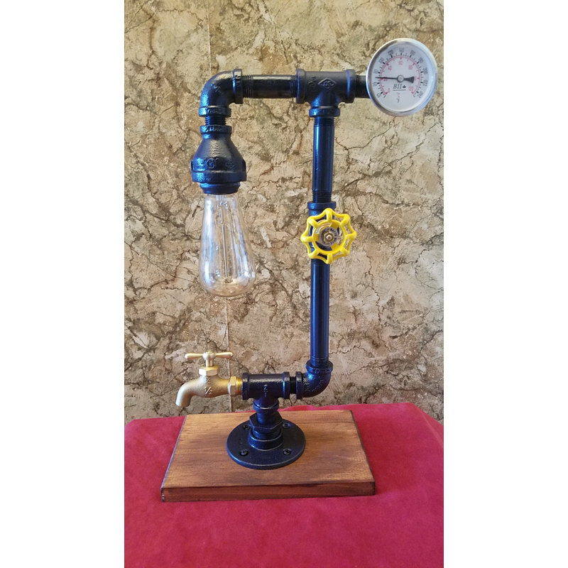 Hayse Solid Wood Arched Lamp