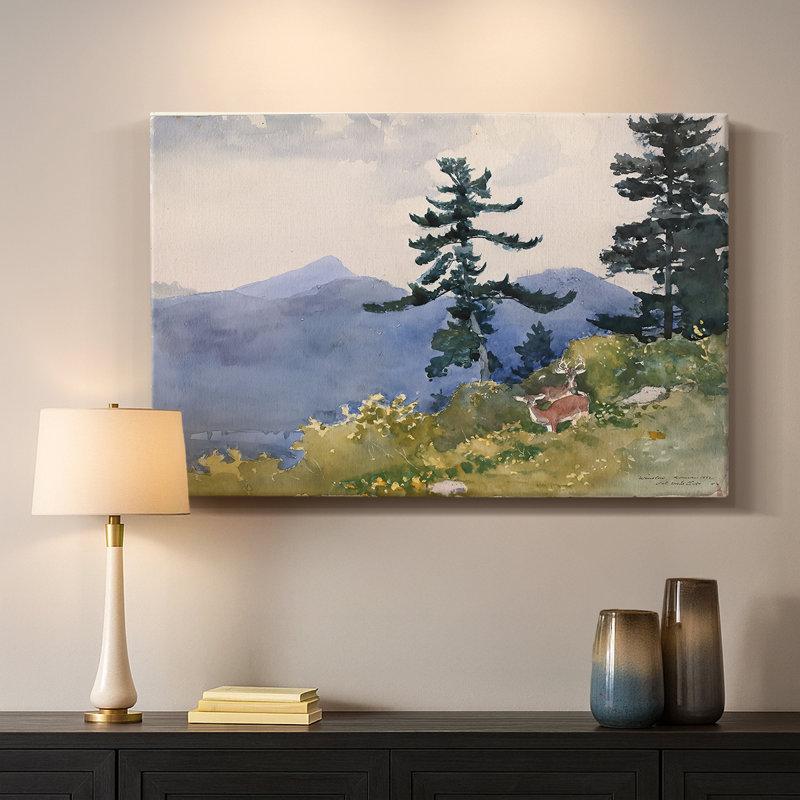 Cerf dans les Adirondacks-Winslow Homer-Gallery, toile tendue-1889, 24 po x 36 po