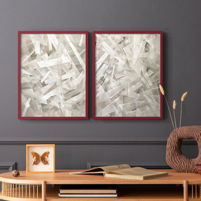 ABSTRACT Series XLVI - reproduction encadrée de qualité supérieure - prête à être accrochée - aucun clou requis - aucun clou requis