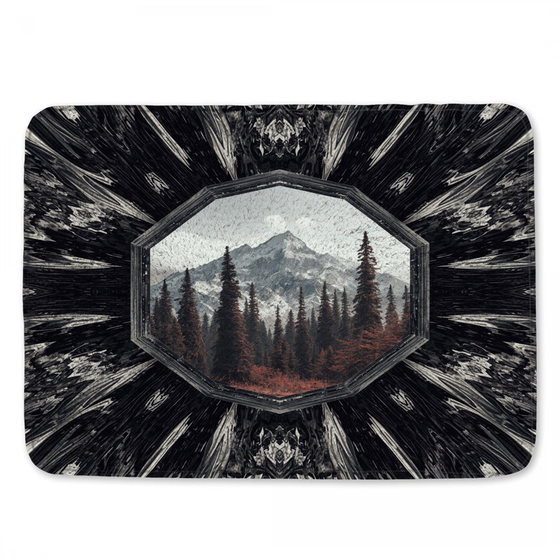 Tapis de bain Mountain Forest View, L 24 po x L 17 po