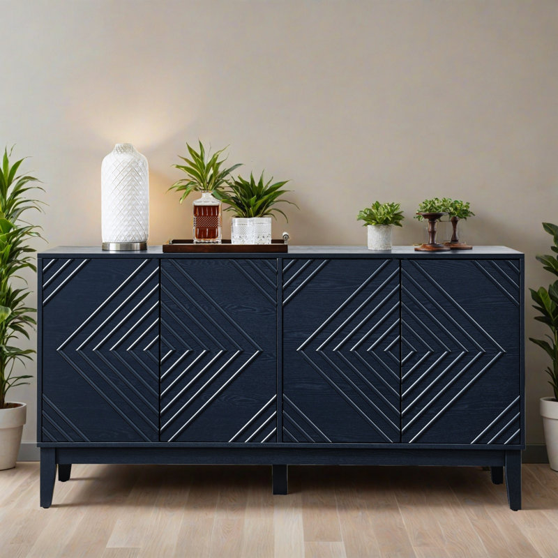 Buffet 60,52 po, Bleu