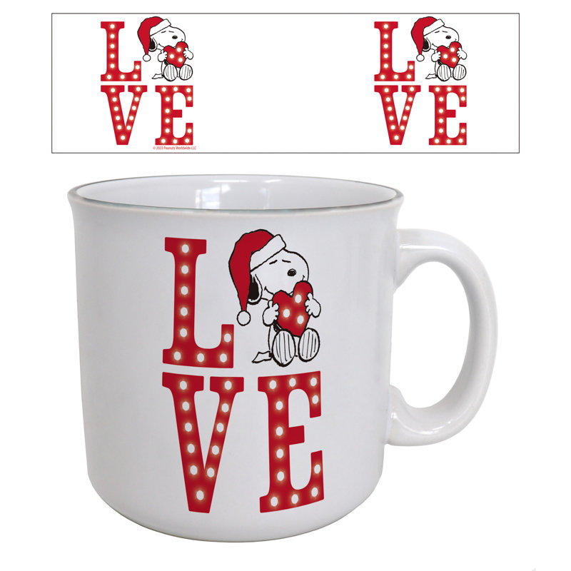 Peanuts - Love-Holiday Snoopy 20oz. Camper Mug