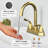 Modern 2-handle Bathroom Faucet with Drain Assembly-100512097