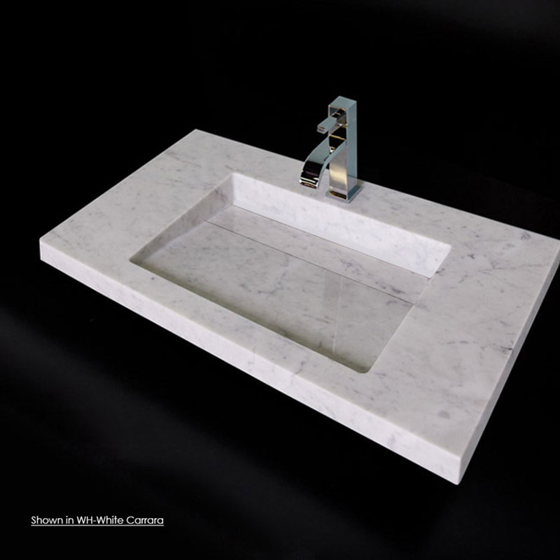 Libera 34'' L Bathroom Sink, Bianco, Single