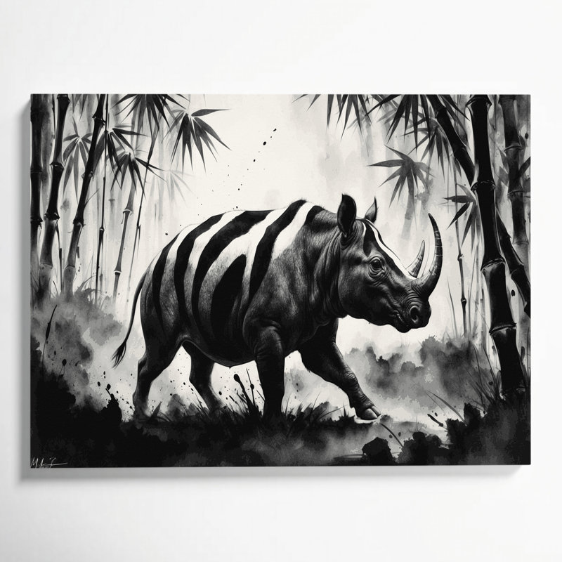 Faune, Tapir gris, art mural sur toile