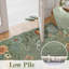 Tapis floraux pour le vestibule, tapis de cuisine lavables 2X3, tapis doux ultra-mince, tapis de porte intérieur antidérapant antidérapant Boho pour tapis de salle de bain (2X3pi, vert)