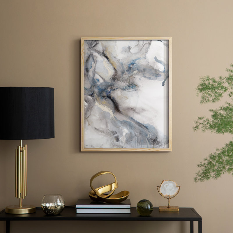 Marble Trance Framed Print - Solid Wood