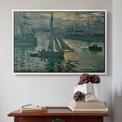 Sunrise (Marine), 1873-Claude Monet-Framed Gallery Wrapped Canvas