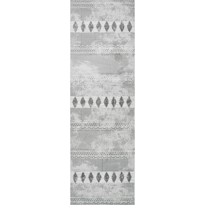 Tapis gris clair Otteridge, Tapis de couloir 2 pi x 6 pi
