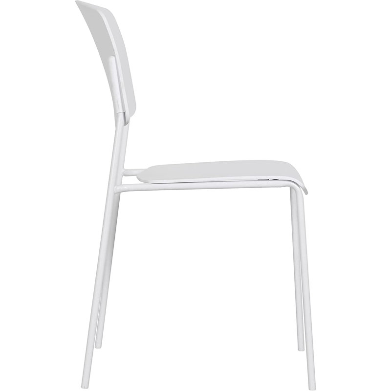 Chaise de terrasse empilable Isbella, Blanc