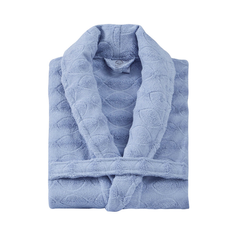 Peignoir 100% coton éponge, S, Bleu marine