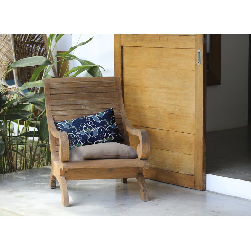  Coussin lombaire d'extérieur West Indies, bleu