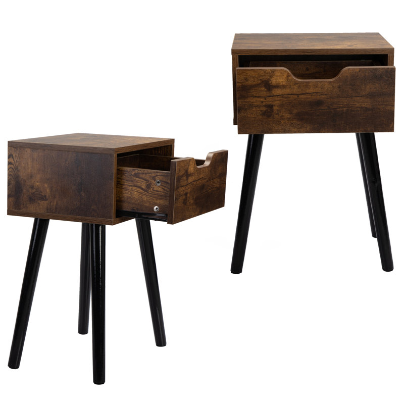Nightstands Set Of 2 Modern Nightstand Bed Side Table Nightstand For Bedroom