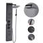 Système de tour de douche avec colonne de douche en acier inoxydable et jet de massage 4 modes