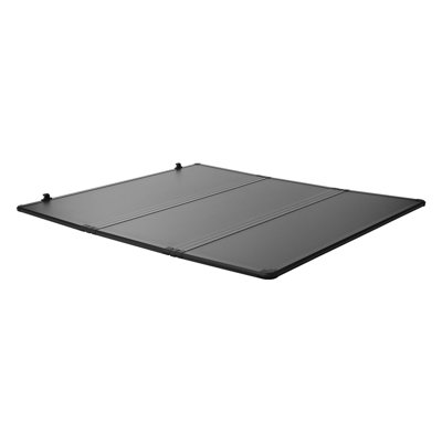 Hard Tri-Fold Truck Bed Tonneau Cover, Compatible with 2015-2025 Ford F150 5.5 ft (67.1 in) Bed, Waterproof Folding Truck Tonneau Cover with Heavy-Duty Fiberglass and Aluminum Alloy Support Bar