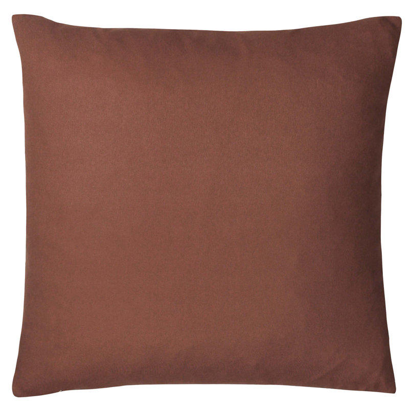 Floral Square Cushion, 43cm H x 43cm W x 16cm D, Rust