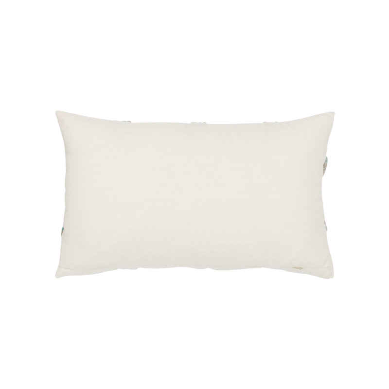 Lagoon Lumbar Indoor/Outdoor Pillow Cover & Insert, Lagoon, Rectangular 12" x 20"