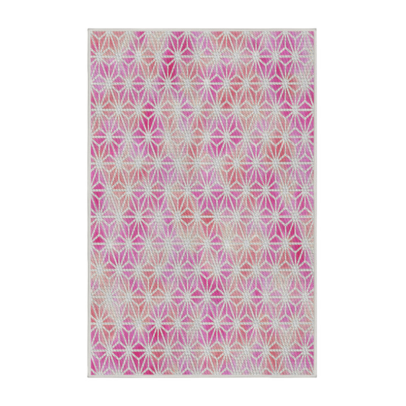 Tapis de zone rose à motif, Rectangle 2 pi x 3 pi