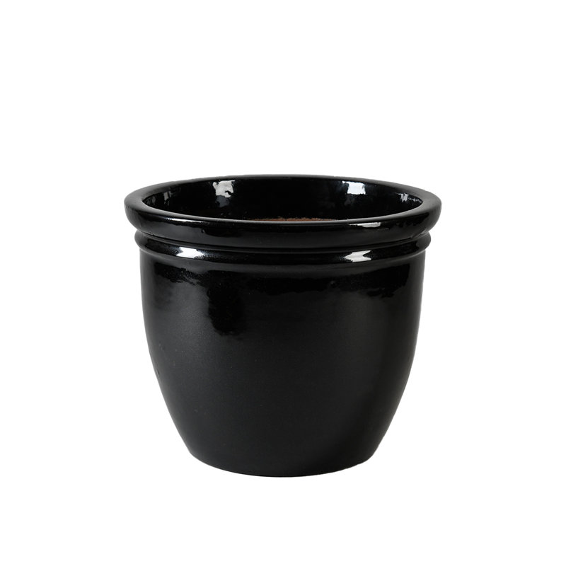 Pot à fleurs en céramique Darende, H 11,75 po x l 14,25 po x P 14,25 po