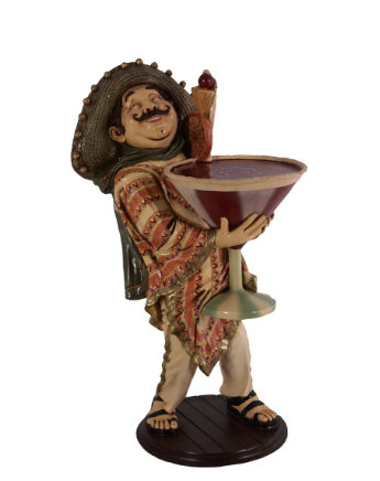 Statue mexicain majordome cocktail