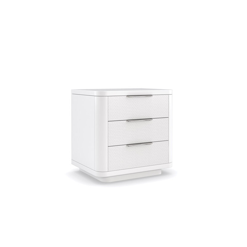 3 - Drawer Solid Wood Nightstand